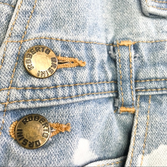 SOLD Denim Star Patchwork Overall Dress Pinafore - Picture 6 of 8